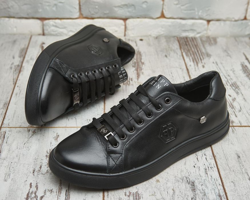 Кожаные кеды туфли Philipp Plein 40-48