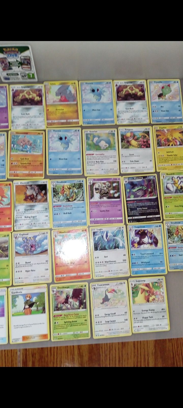 Cartas Pokémon (mais de 60 cartas)