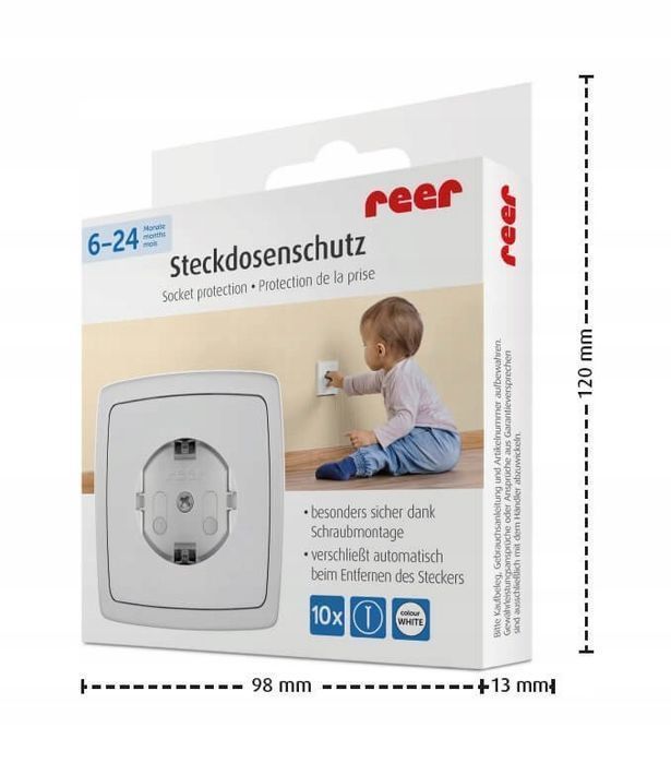 Zabezpieczenie Gniazdek Reer Re 10 Sztuk