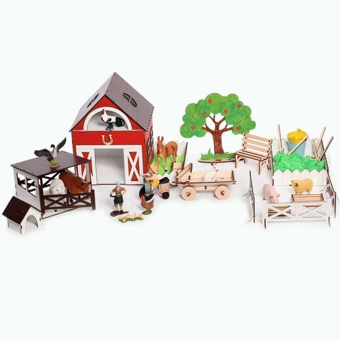 NEW! ФЕРМА для тварин шляйх для животных кукольный домик кукол лол lol