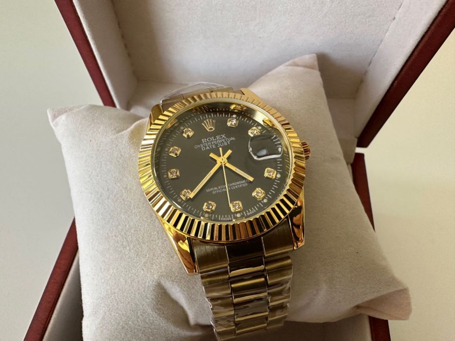 Relógio Rolex Datejust Oyster Perpetual 39mm Dourado Novo