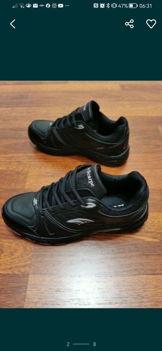 Sportowe Buty Męskie Do Biegania Na Codzień Lekkie Wygodne Czarne