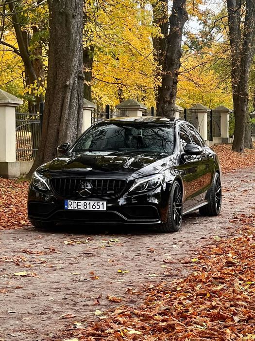 Mercedes-Benz Klasa C AMG c63 W205 | V8 BiTurbo 476KM | Czarna Bestia | 2017 | 72 342 km