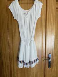 Vestido branco curto