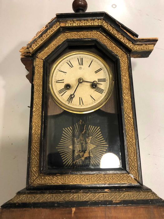 Antyk zegar kapliczka  z XIX wieku