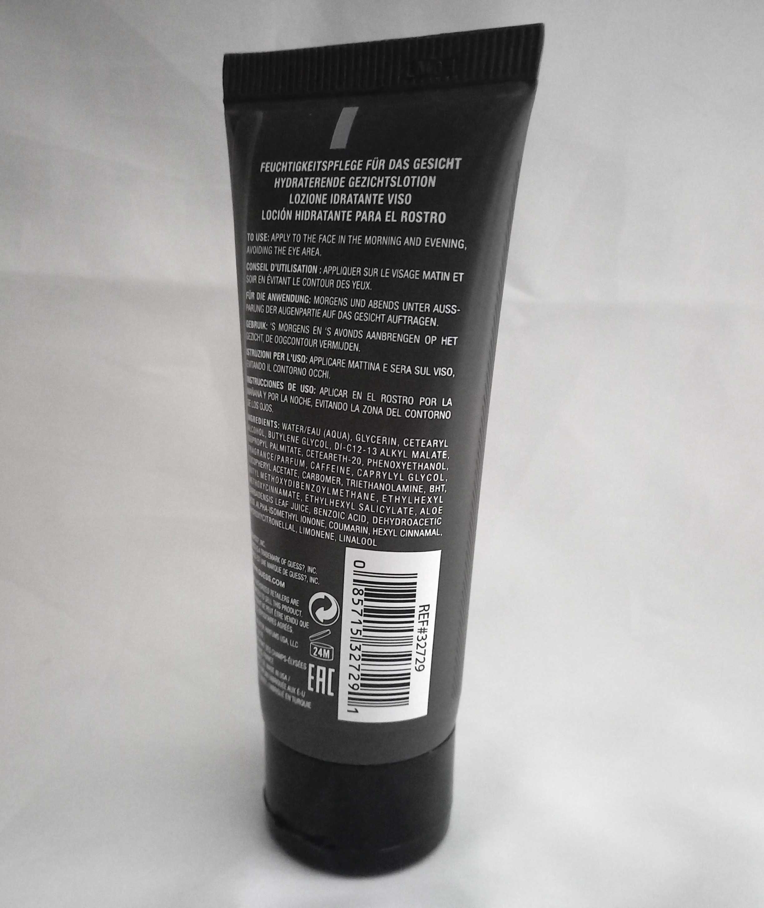 Guess Effect Protect Nawilżający krem ​​do twarzy z kofeiną 100ml
