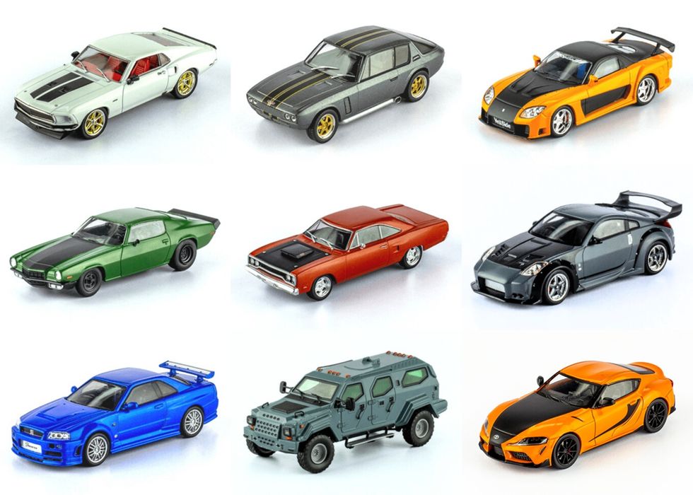 Модель 1:43 Toyota, Mitsubishi, Nissan, Mazda (altaya Fast&Furious)
