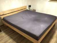 Łóżko drewniane buk 180x200 z materacem