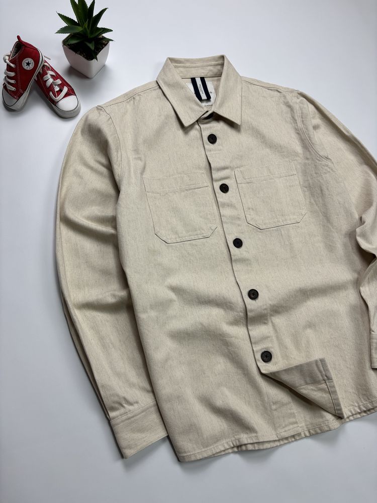 Рубашка пиджак куртка Profuomo cotton hemp originals оригинал size L
