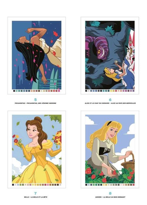 Розмальовка Дісней по номерам - Сезони | Польське видання Pory roku