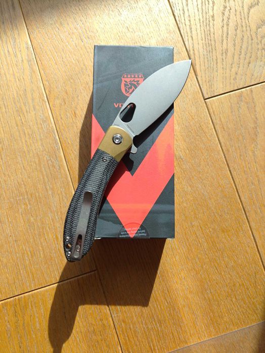 Nóż składany Vosteed Nightshade Shilin Cutter Satin Elmax Micarta