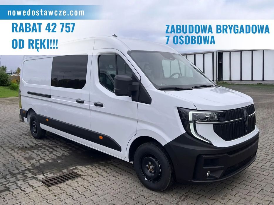 Renault Master brygadówka 150KM L3H2  L3H2 | Zabudowa 7 osobowa | Zabudowa brygadowa | Furgon | Brygadówka