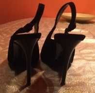 ZARA_Eleganckie Czarne_Szpilki_Zamsz Nat._37_OKAZJA