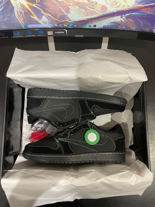 Air Jordan 1 Low SP Travis Scott Black Phantom