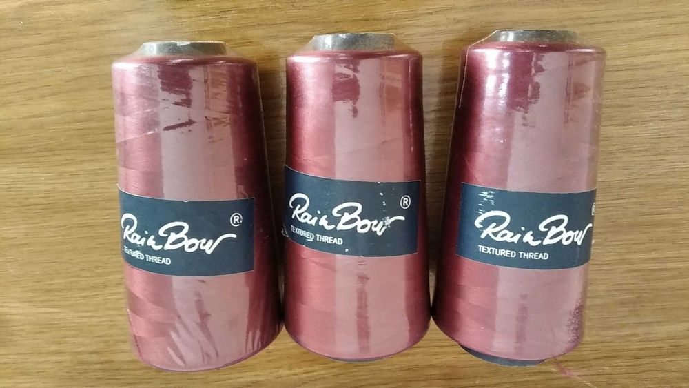 Нитки цветные (остатки) и нитки Polyester