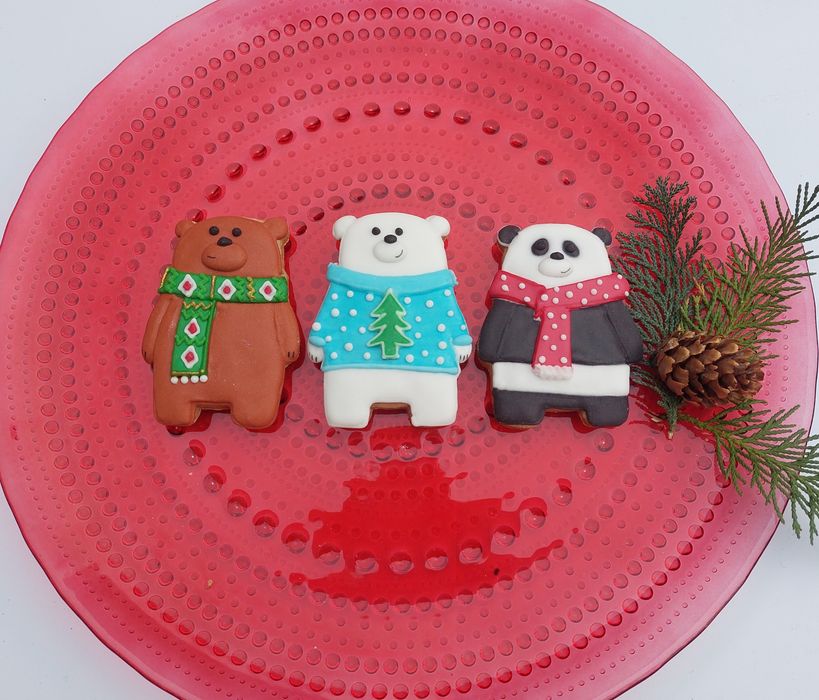 Pierniczki We Bare Bears Misie Prezent Zestaw Mikołajki Gwiazdka