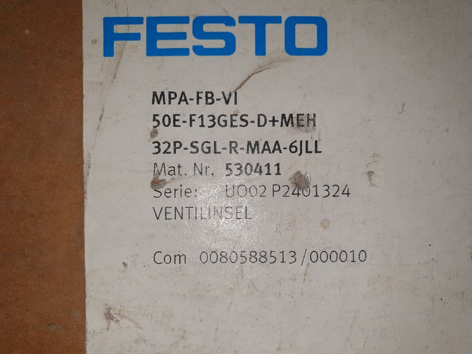 Nowa wyspa festo CPX MPA-FB-VI 50E-F13GES-D+MEH 32P-SGL-R-MAA-6JLL