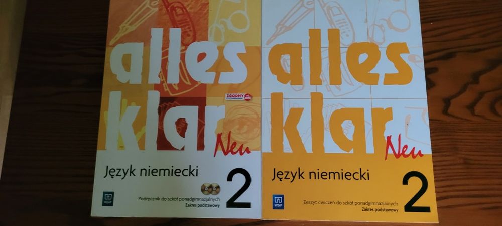 Podręcznik i ćwiczenia do języka niemieckiego Alles klar neu 2