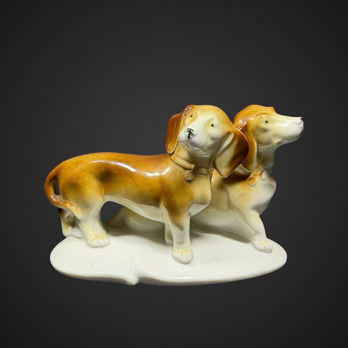 Figurka porcelanowa psy jamniki Foreign B51/110831