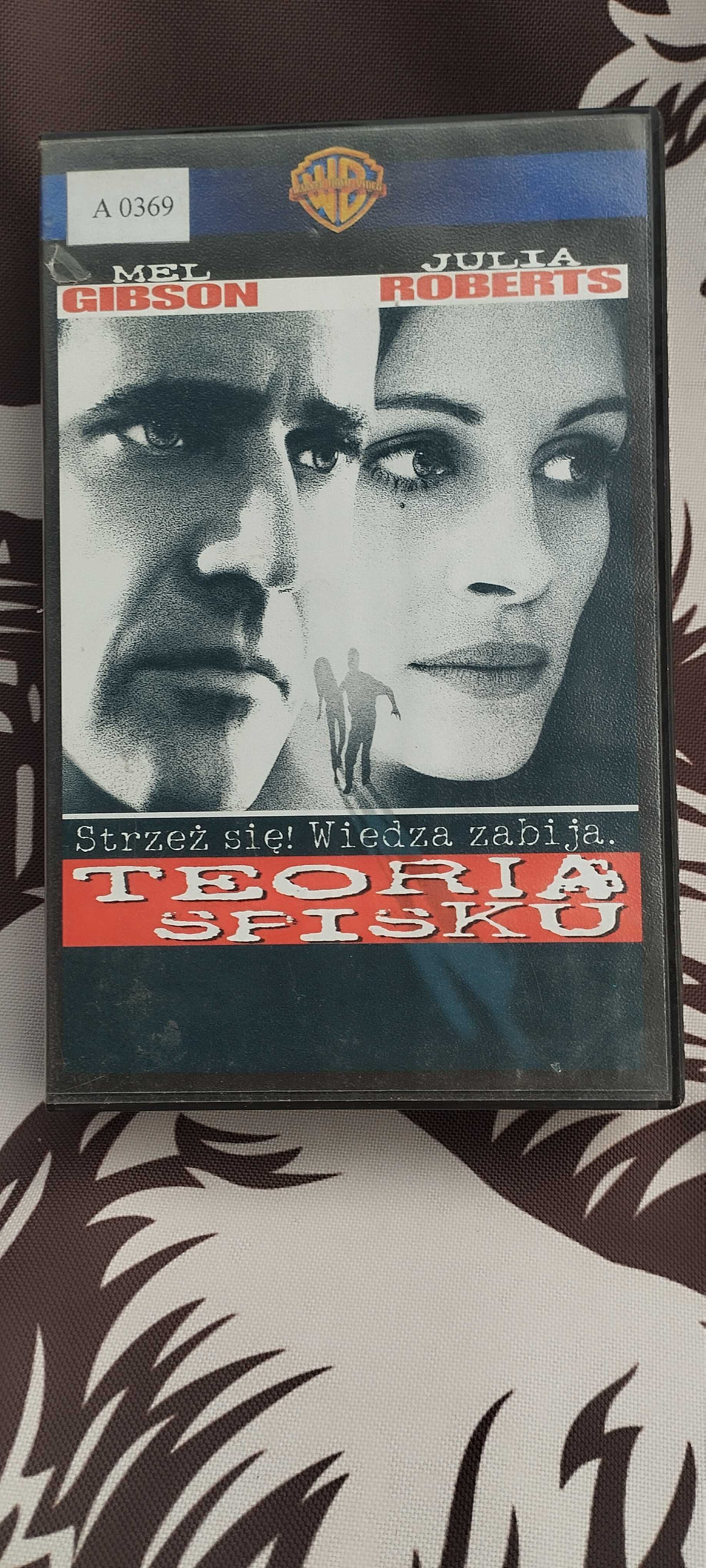 Kaseta VHS "Teoria spisku" (1997) z Melem Gibsonem i Julią Roberts