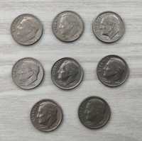 Monety USA one dime - 8 sztuk