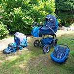Wózek 3w1 BabyActive Shell-Eko | gondola, spacerówka, fotelik