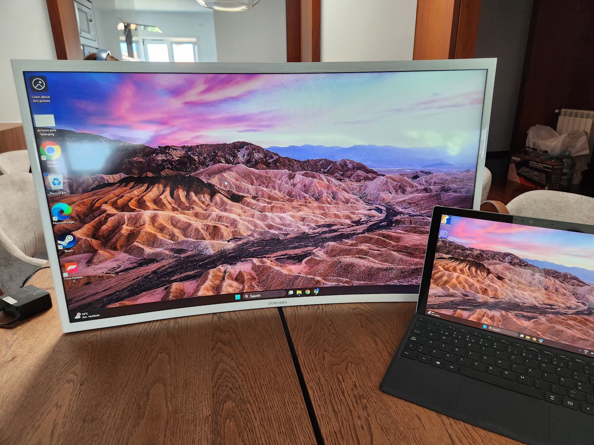Monitor Branco Curvo Samsung C32F391FWU | 32'' | 60 Hz | Full HD
