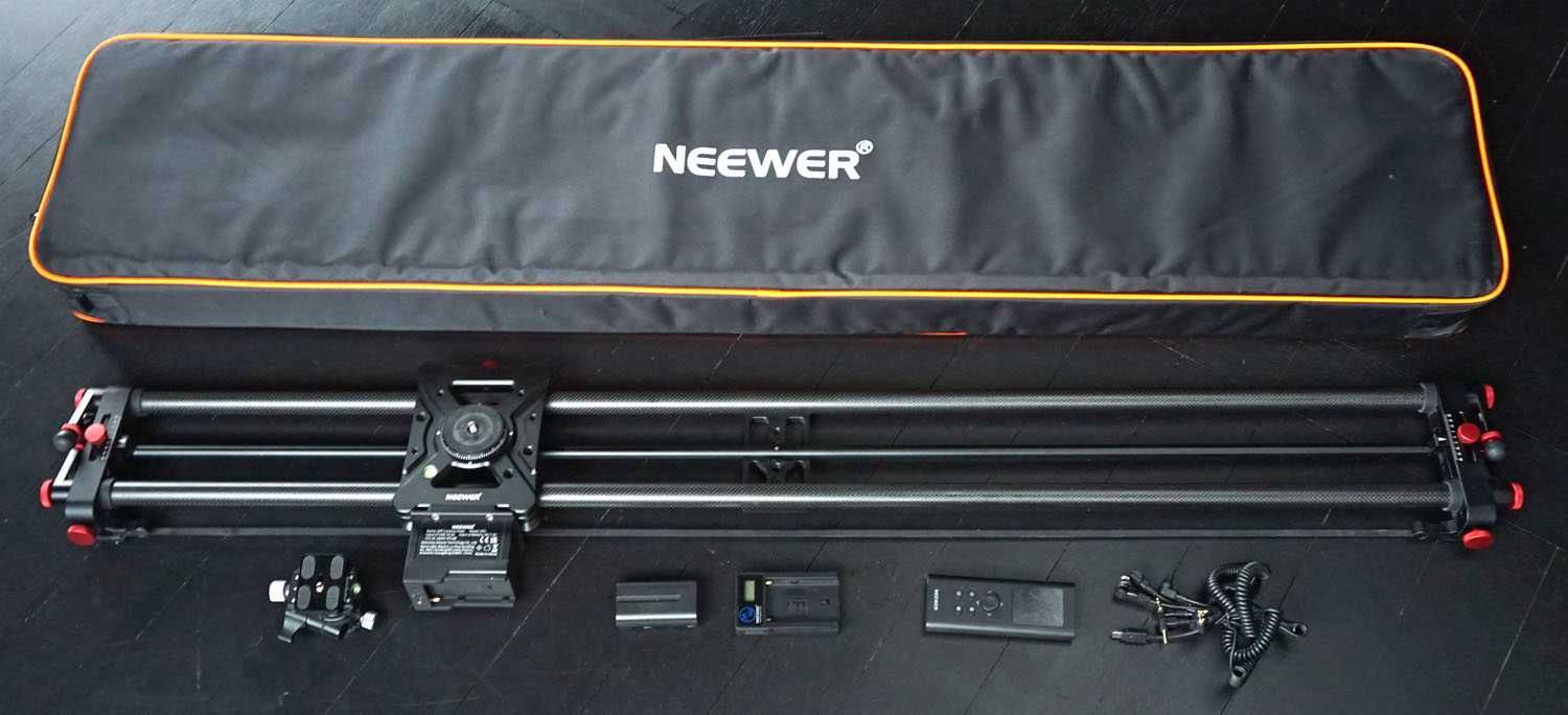 Slider Neewer 120 cm węglowy automatyczny obrotowy pilot jak nowy -40%