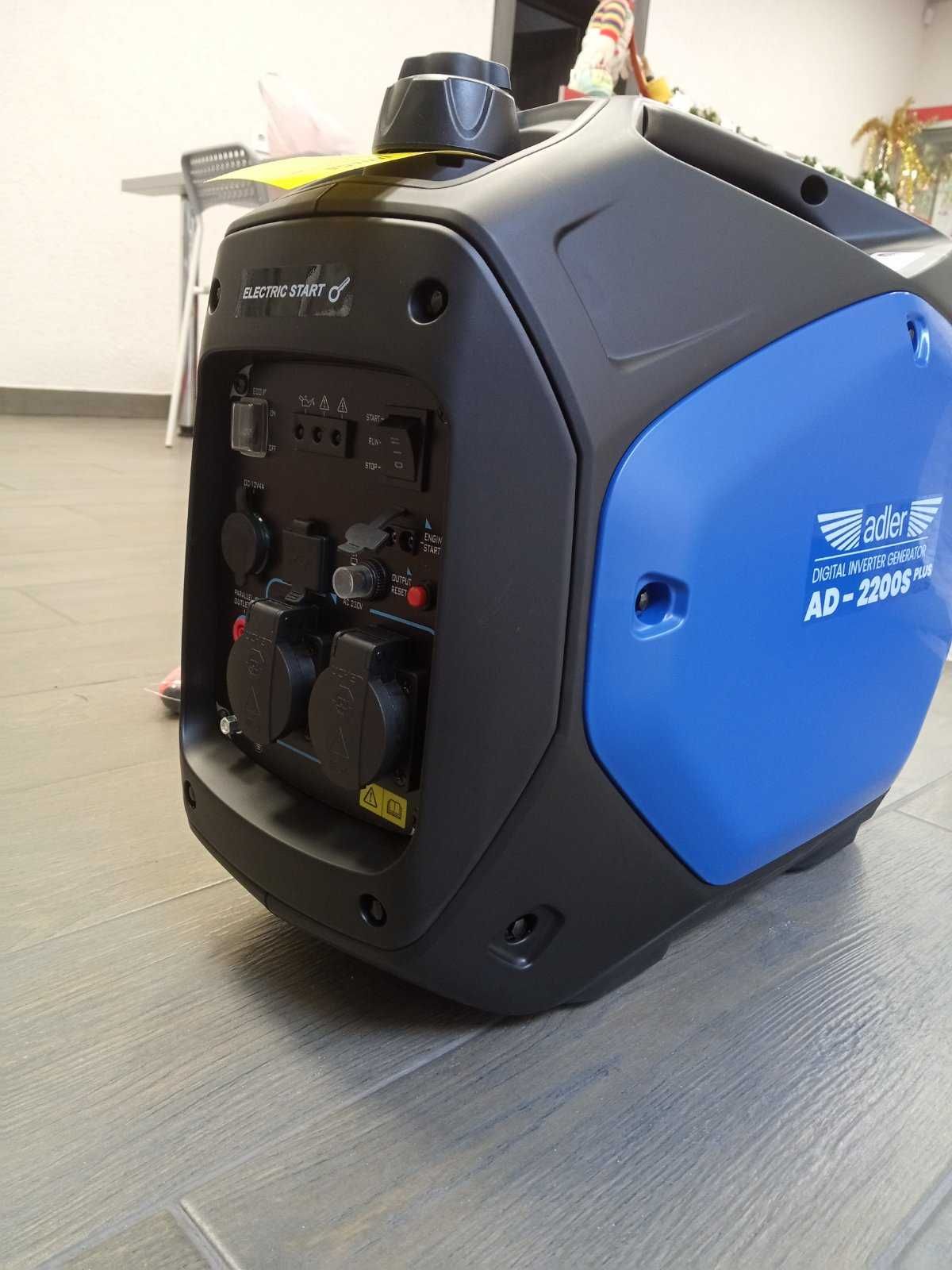 Генератор інверторний  ADLER AD-2200S PLUS 2,2 кВт 230В