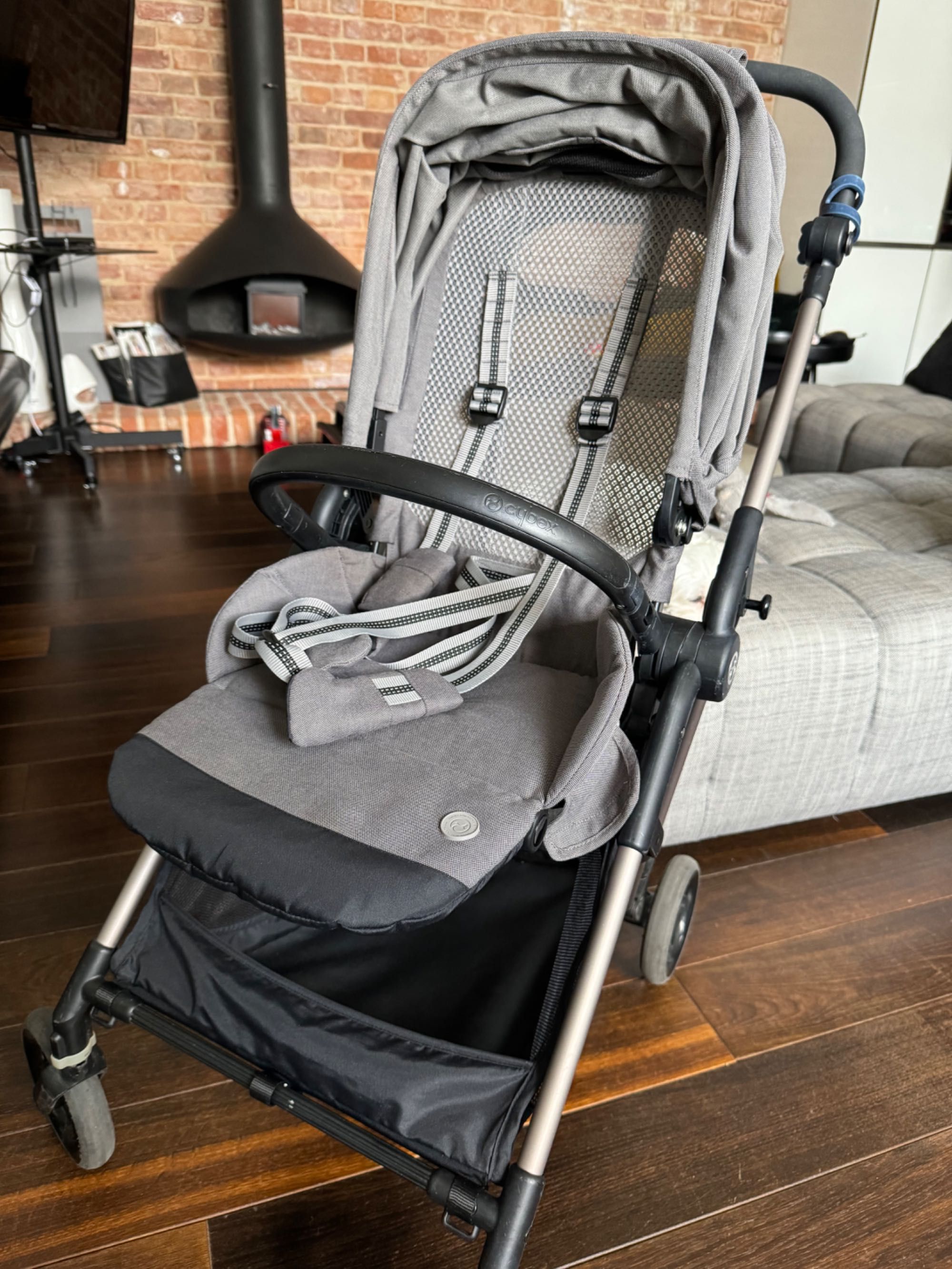 Cybex Melio Cot Soho Grey Głęboko Spacerowy