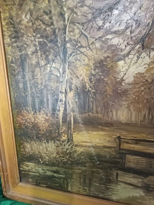 Obraz malowany olejny na płótnie 70x50 cm Bronk
