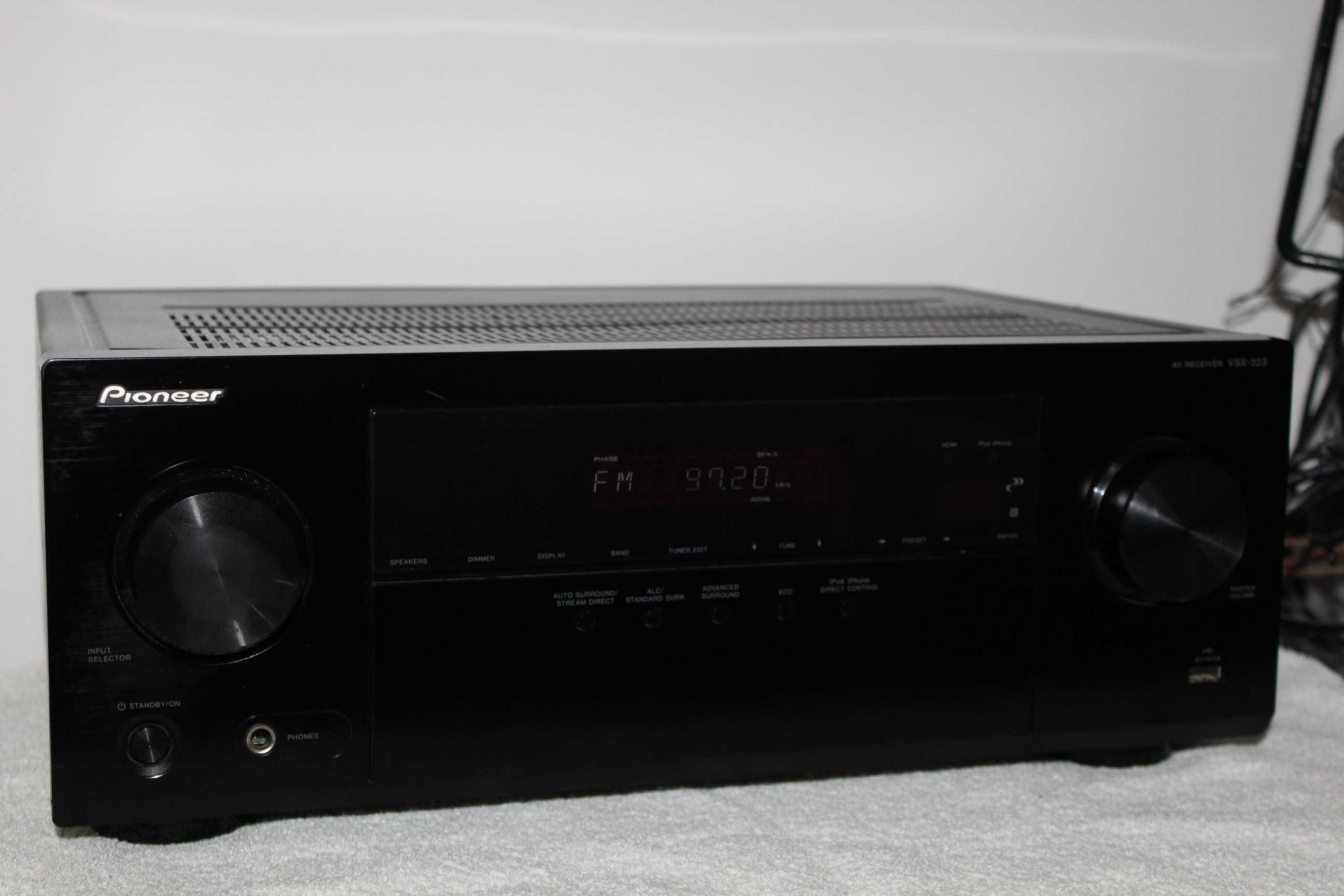 PIONEER VSX-323 Amplituner wzmacniacz kino domowe hdmi USB optyk Wysył