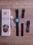 Smartwatch czarny nowy komplet