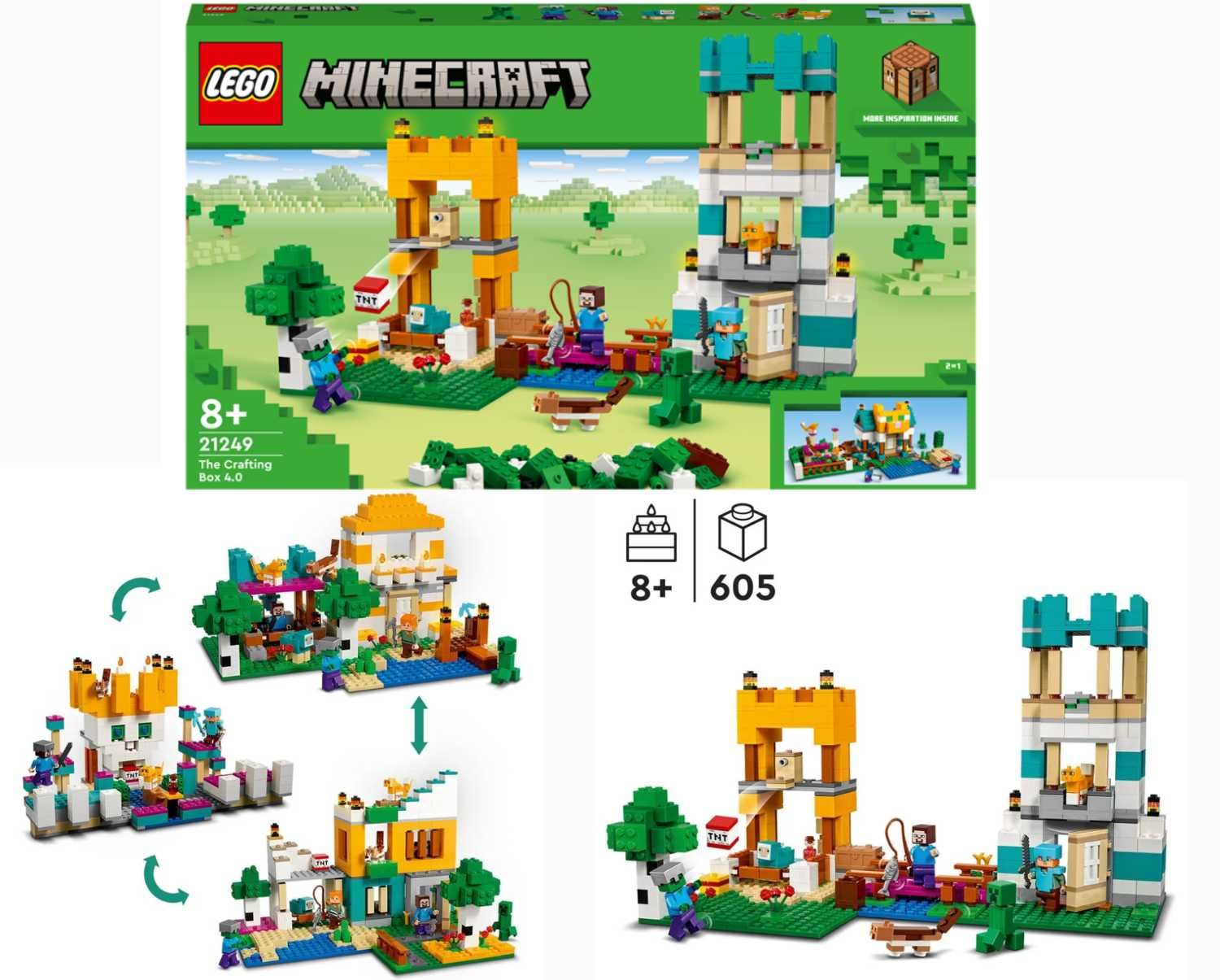 LEGO Minecraft 21249 Kreatywny warsztat 4.0