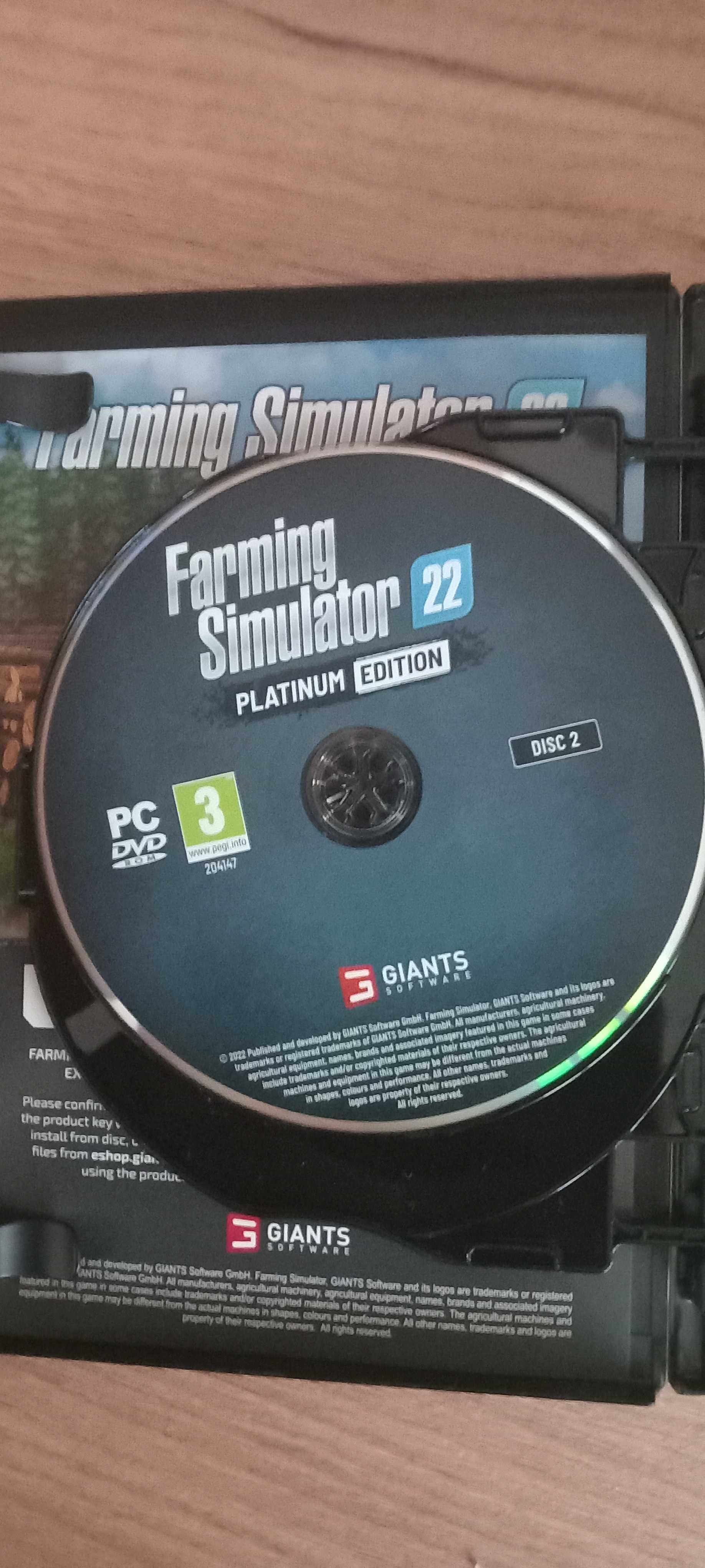 Sprzedam grę na pc Farming simulator 2022 Platinum Edition