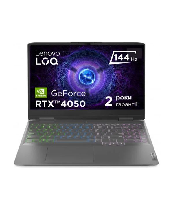 Ноутбук ігровий Lenovo LOQ 15IRH8 (82XV00SLRA) Storm Grey