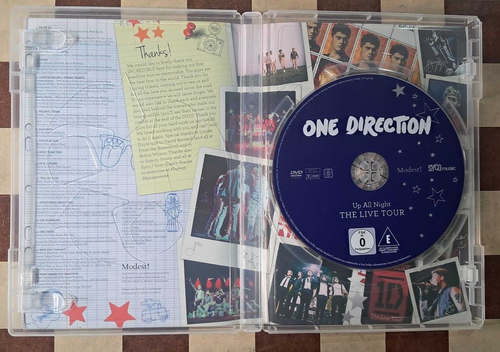 Dvd One Direction Up All Night The Live Tour
