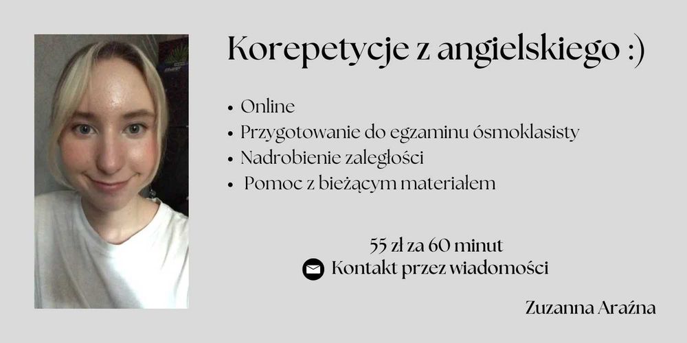 Angielski korepetycje/szkoła podstawowa