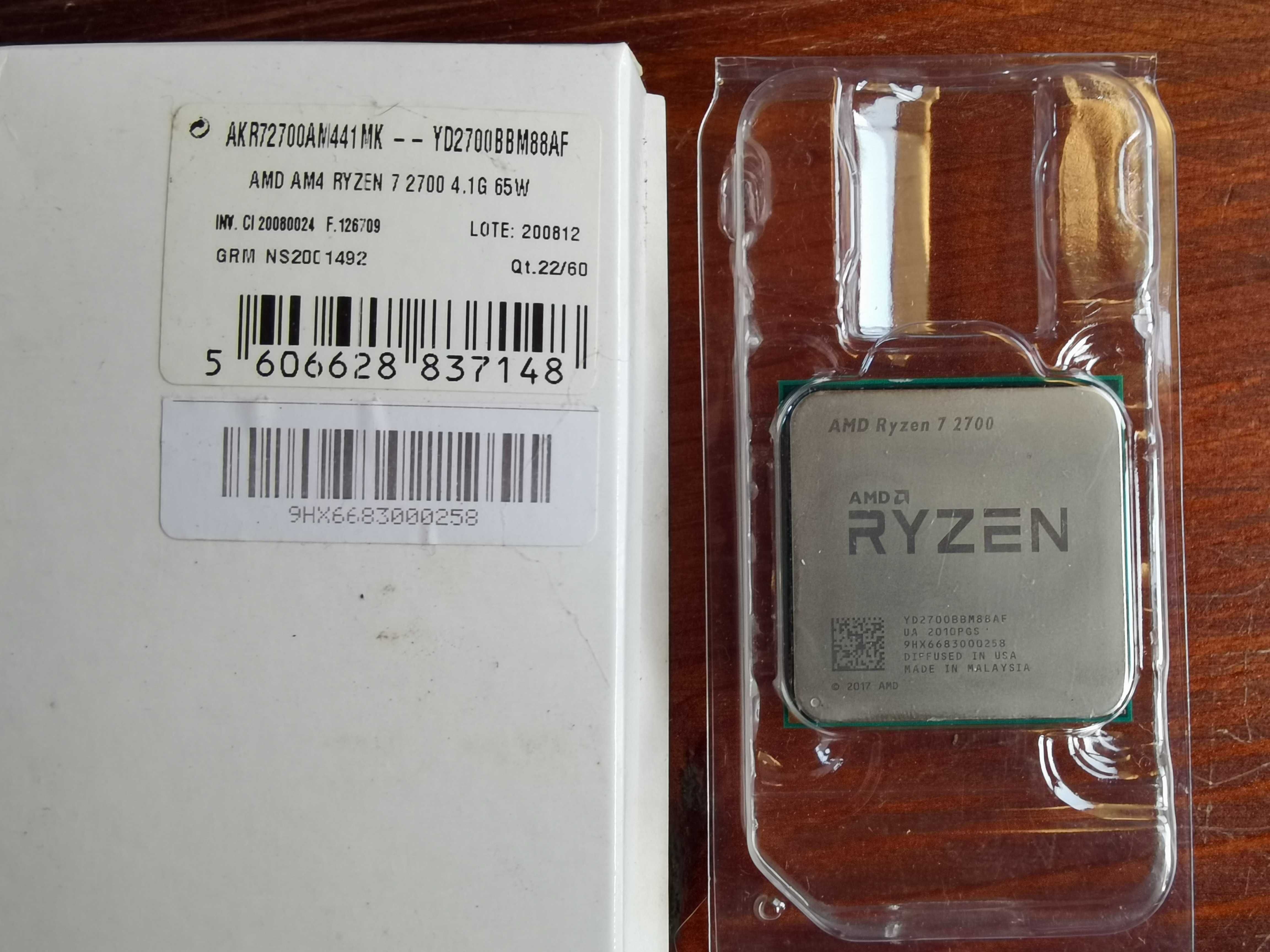Vendo Processador(CPU) AMD RYZEN 7 2700 IMACULADO + COOLER