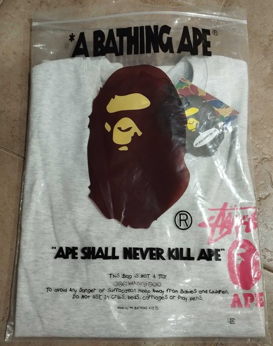 T-shirt Bape x Stussy Tamanho M