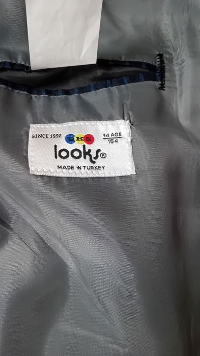 Marynarka młodzieżowa chłopięca szara nowa