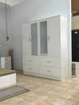 Roupeiros brancos de 4 portas - envio gratis