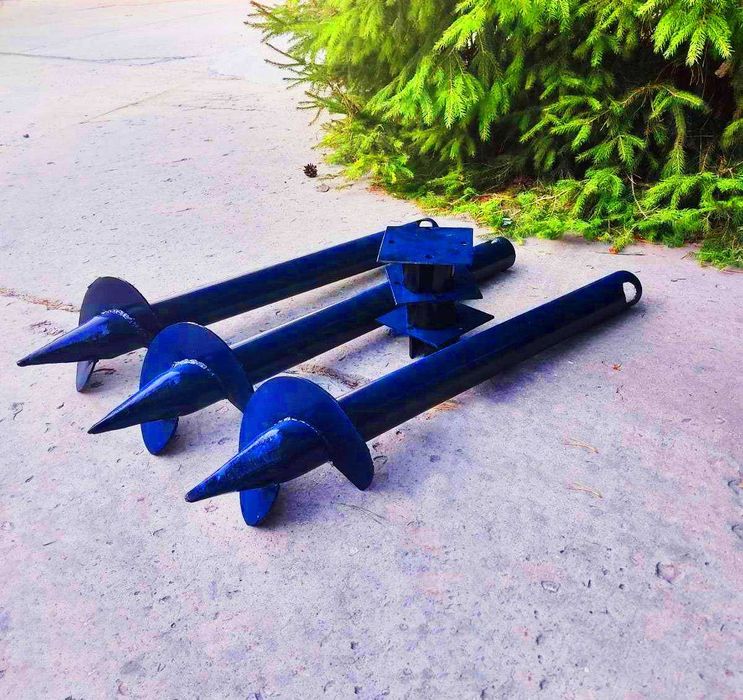 Винтовые сваи, одновитковые, оголовки, наконечники, геошуруп, монтаж