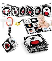 SAMMAS 3 szt. Czarno-białe zabawki dla niemowląt 0-6 miesięcy