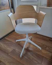 Krzesło obrotowe ikea do biurka drewniane oparcie