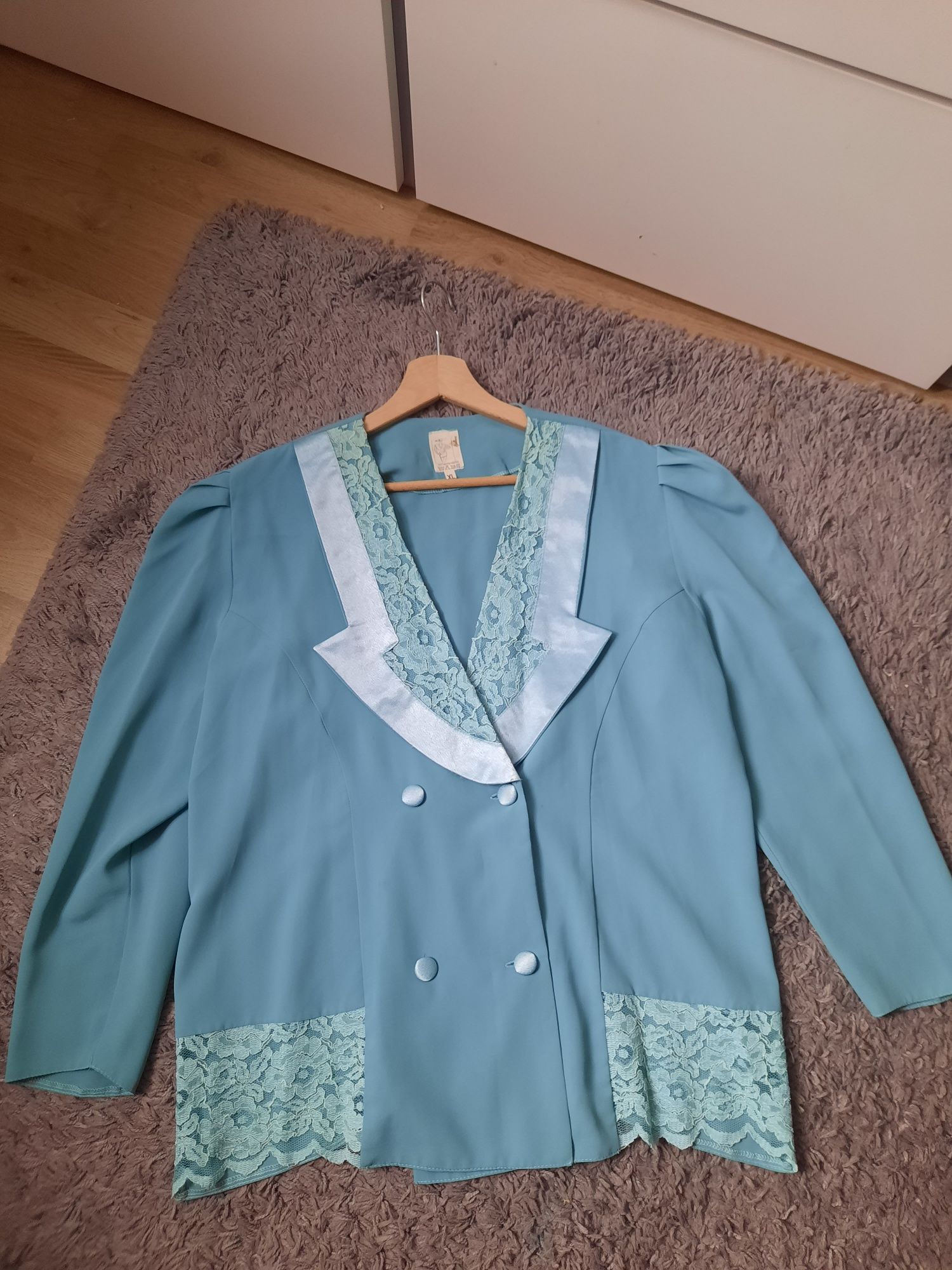 Elegancka marynarka damska żakiet Vintage Italiana r. XL