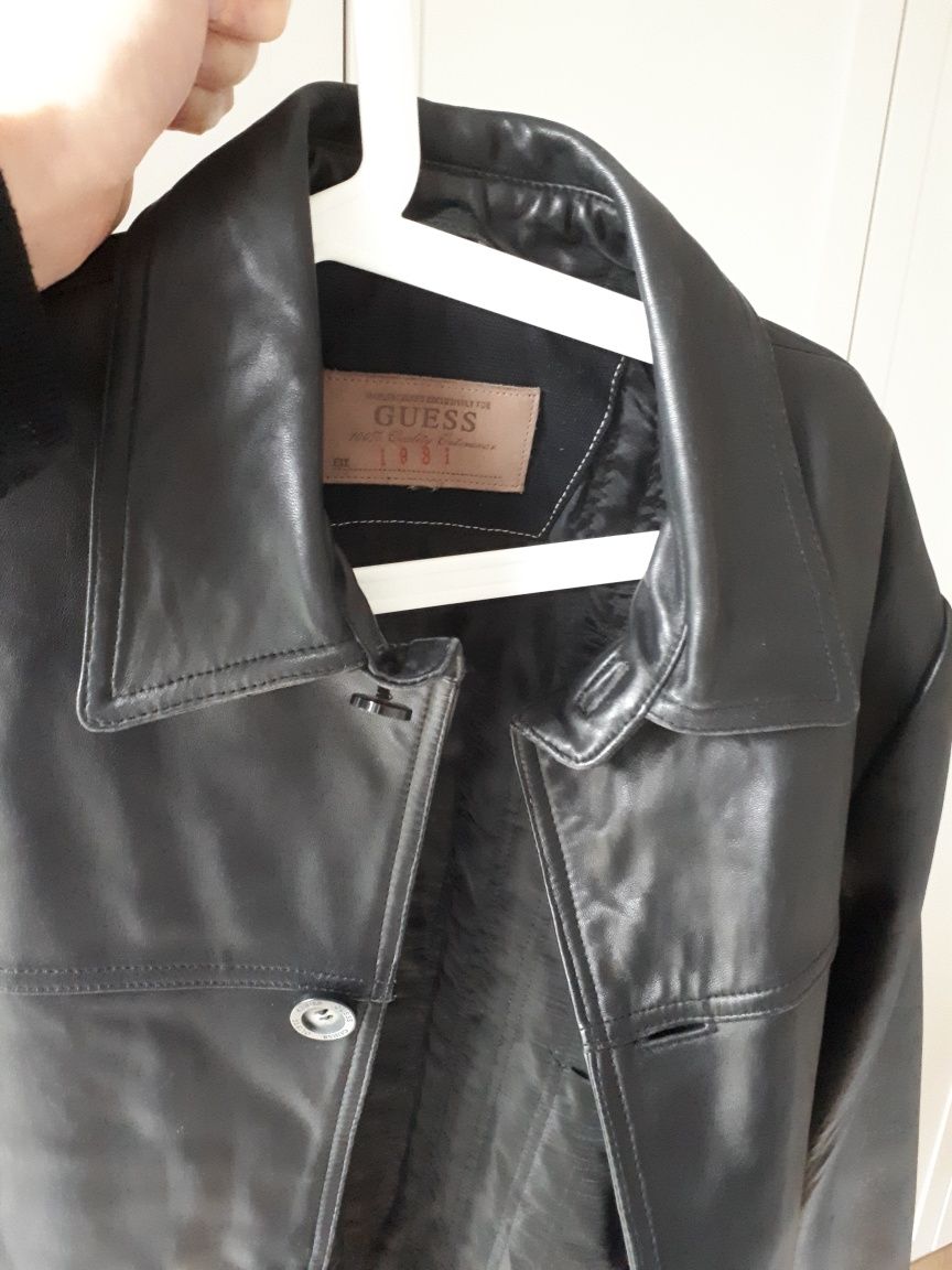 Oryginalna męska kurtka skórzana marki GUESS rozm XL