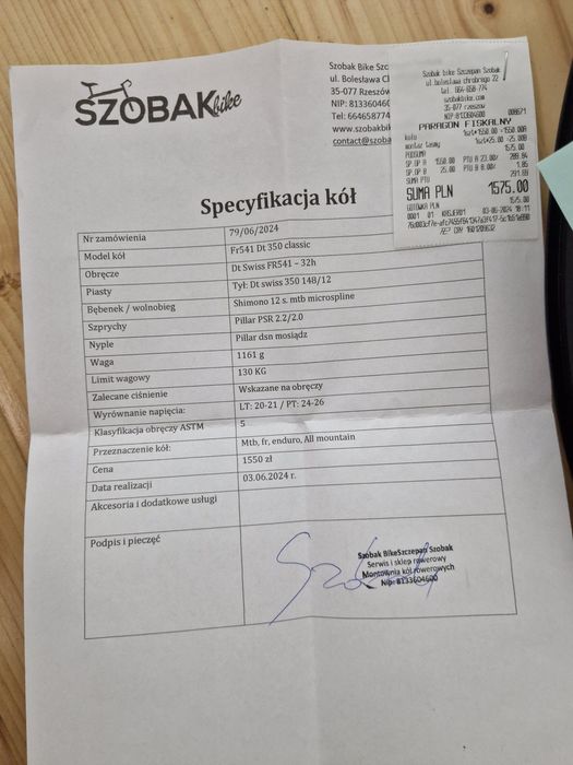 Koło Dh Fr dt swiss 29 fr 541  piasta 148/12