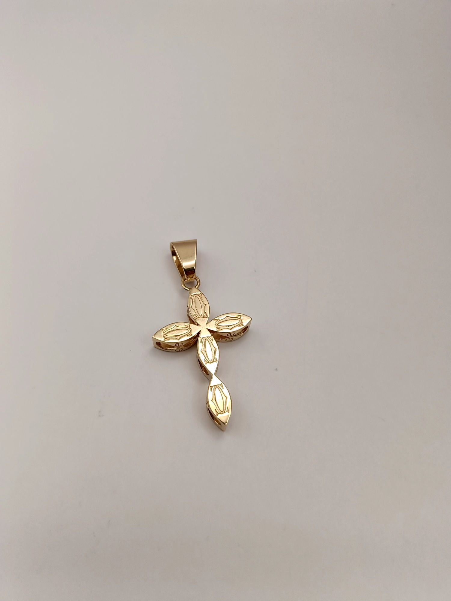 Złoty Krzyż Cartier Pr.585 14 K Nowy
