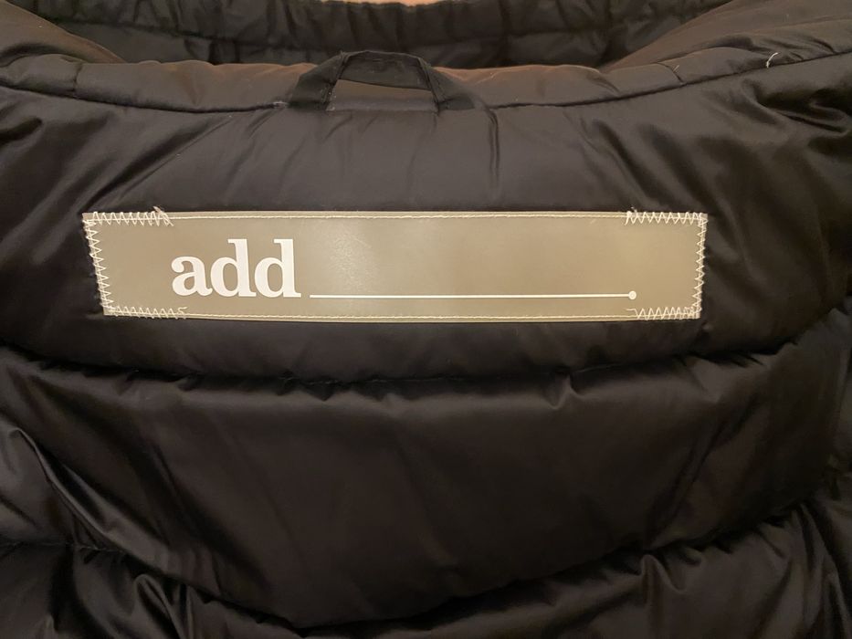 Пуховик «ADD» черного цвета